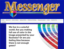 Tablet Screenshot of messengerprinting.com